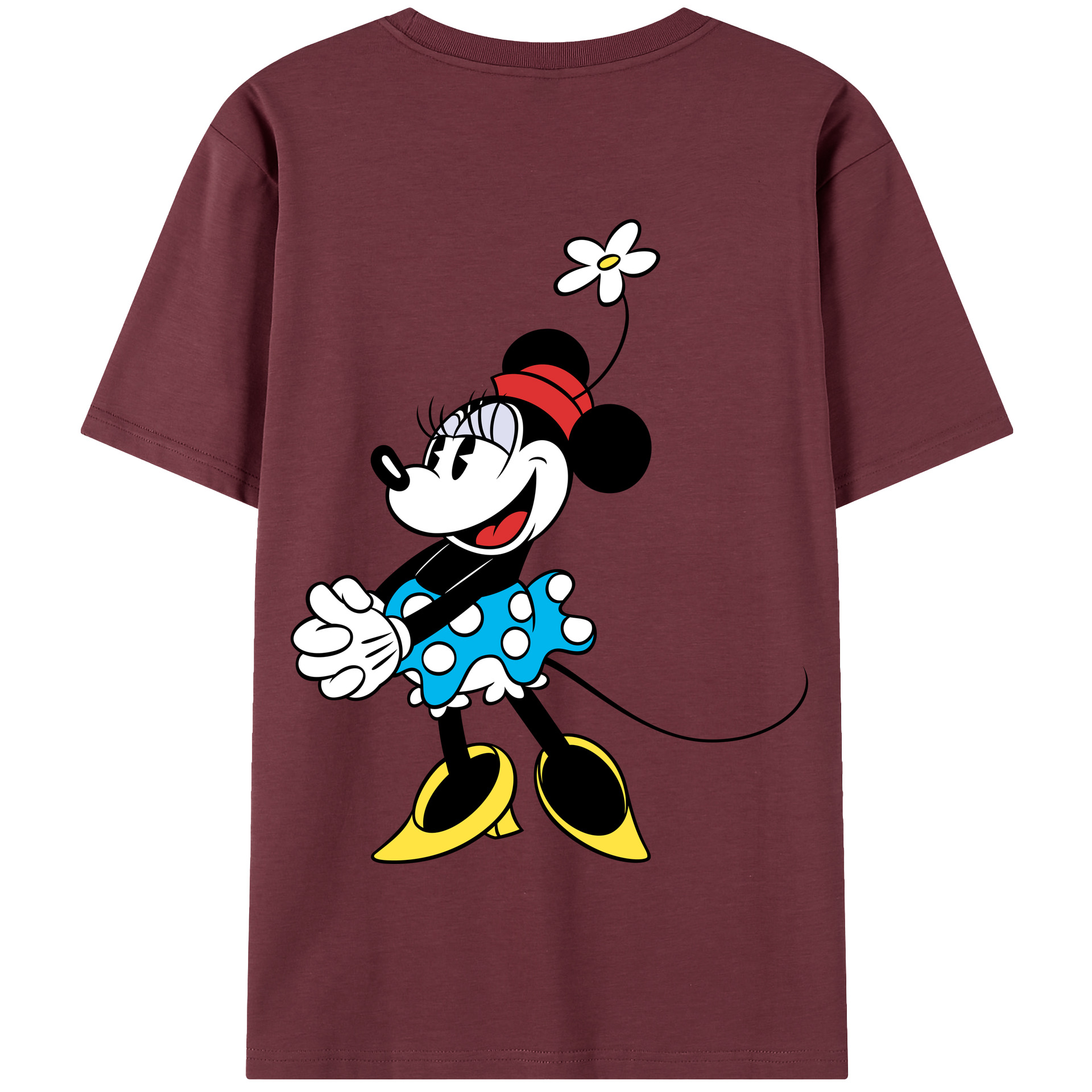 （画像用） ミッキーマウス Mickey Mouse 綿100％半袖Tシャツ（背面プリント）
